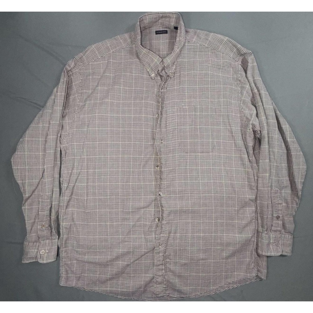 Gitman Bros. Shirt Mens 2XLT Multicolor Check Flannel Long Sleeve Button Up